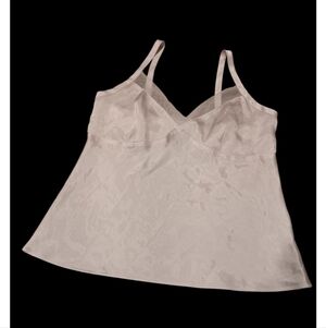 Y2k Satin George Elegant Cream Camisole Top Sz M